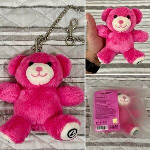 BTS V Taehyung FRIENDS Pink Bear Keyring